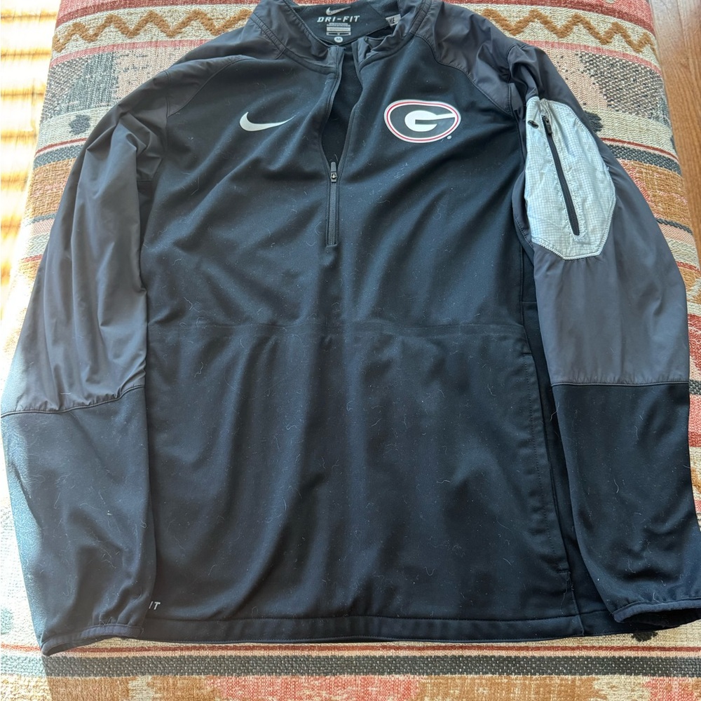 Men’s Nike dry fit pullover 3/4 zip Georgia Bulldogs